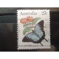 Австралия 1983 Цветы и бабочка