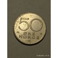 Норвегия 50 эре 1974 года .