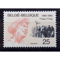 100-летие 1 мая, Бельгия, 1990 год, 1 марка