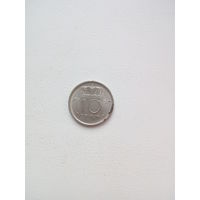 10 центов 1957г. Нидерланды.