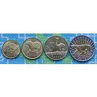 Набор монет Уругвай 1, 2, 5, 10 песо. UNC.