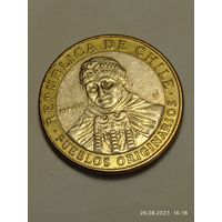 Чили 100 песо 2012 года .