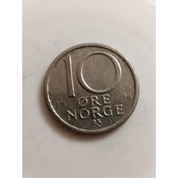 Норвегия 10 эре 1985 год