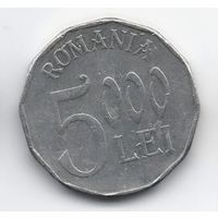 РУМЫНИЯ. 5000 ЛЕЕВ 2002.