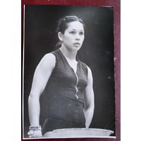 Фото известной советской гимнастки, олимпийской чемпионки Нелли Ким. 14х21 см.