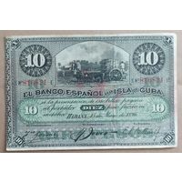 10 песо 1896 года - Куба - VF+