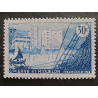 Сент-Пьер и Микелон фр. колония 1955 лодка, катер