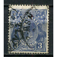 Австралия - 1926/1930 - Георг V 3Р - [Mi.75XCII] - 1 марка. Гашеная.  (Лот 17EW)-T25P3
