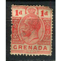 Британские колонии - Гренада - 1913/1921 - Георг V 1P - [Mi.73b] - 1 марка. Гашеная.  (Лот 48EW)-T25P3