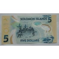 Соломоновы острова 5 долларов 2019 г. Полимер