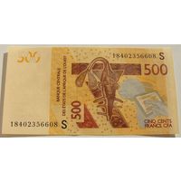Гвинея-Бисау Биссау (S) 500 франков 2012 года  Номер по каталогу: P919Sf