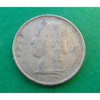 1 франк Бельгия 1958 г.в. Надпись на голландском - 'BELGIE'.