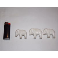 Слоники, фигурки слона из мрамора с дефектом