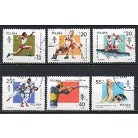 XXIV летние Олимпийские Игры в Сеуле Польша 1988 год серия из 6 марок