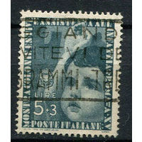 Королевство Италия - 1937 - Ребенок 5L+3L - [Mi.569] - 1 марка. Гашеная.  (Лот 114AM)