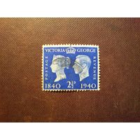 Великобритания 1940 г.Столетие почтовой марке./51а/