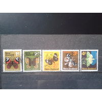 Новая Зеландия 1970 Бабочки