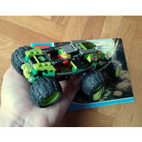 LEGO, оригинальное, серия Racers, большой зеленый гоночный джип, инерционный самозаводной мотор! 2002 год. Редкость.