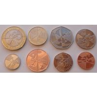 Гибралтар. Набор 8 монет 1, 2, 5, 10, 20, 50 пенсов, 1, 2 фунта. 2019 года  "Островные игры - 2019"