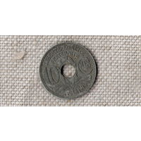 Франция 10 сантимов 1941 цинк/(М)