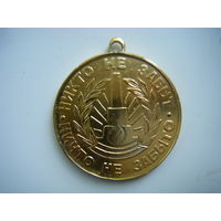 Медаль по плаванию 1974г. Житомир.