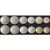 Киргизия набор монет 10, 50 тыин, 1, 3, 5, 10 сом, UNC.
