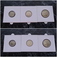 Распродажа с 1 рубля!!! Эквадор 3 монеты (5, 10, 50 центаво) 1965-1985 гг. UNC
