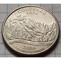 США 1/4 доллара, 2006 Квотер штата Колорадо       P      ( 1-6-4 )