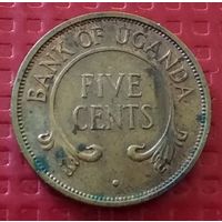 Уганда 5 центов 1966 г. #50431