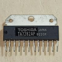 TA7282AP. Двухканальный (стереофонический) усилитель мощности низкой частоты. УНЧ. Toshiba Japan. TA7282A TA7282