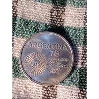 Аргентина 1000 песо 1977 футбол 78