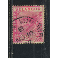 GB Колонии Малайя Селангор 1891 Тигр Стандарт #11