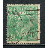 Австралия - 1914/1923 - Король Георг V 1 1/2P - [Mi.33XA] - 1 марка. Гашеная.  (Лот 30EV)-T25P1
