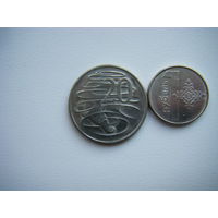 Австралия 20 центов 2008г.