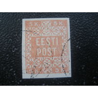 Эстония 1918 5 коп первая марка Эстонии