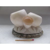 Настольная статуэтка "Пеньки с грибом". натуральный камень. 100х80х70 мм