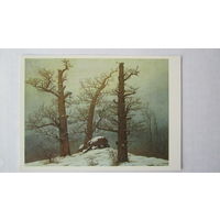 Каспар Фридрих. Могила на холме в снегу. Издание Германии