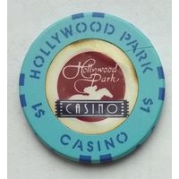 Фишка казино Hollywood Park Casino 1$