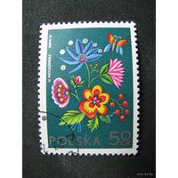 Польша 1974. Соцфилекс. Цветы.