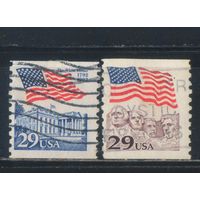 США 1991-2 Флаг Гора Рашмор Белый дом Стандарт #2123.2213
