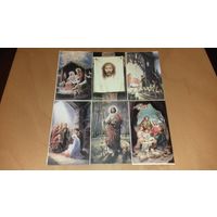 Календарики православные 1990 Библейские сюжеты. 6 шт. одним лотом