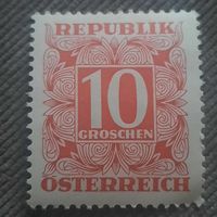 Австрия 1949. Стандарт. Доплатная марка