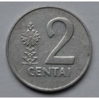 Литва, 2 цента 1991 г.