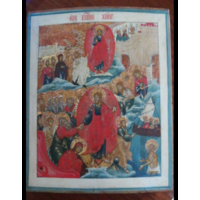 Икона "Вознесение Христово с сошествие во ад", 19 век