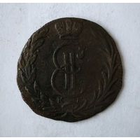 Деньга, Сибирь, 1767 год, КМ, VF( Редкая, R по Биткину, 2 рубля по Петрову).