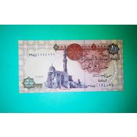 Банкнота 1 фунт Египет 2016 - 2020 г.