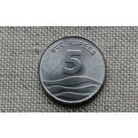 Индия 5 рупий 2008/монетный двор Хайдарабад