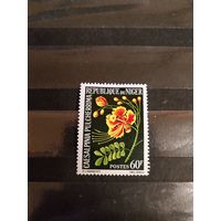 1965 Нигер цветы флора дорогая концовка чистая клей лёгкая наклейка (2-1)