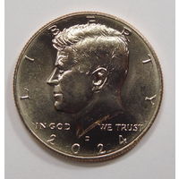 США 50 центов 2024 Президент Кеннеди Пол доллара Half Dollar двор Р и D UNC