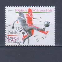 [1351] Польша 2010. Спорт.Футбол. Одиночный выпуск. Гашеная марка.